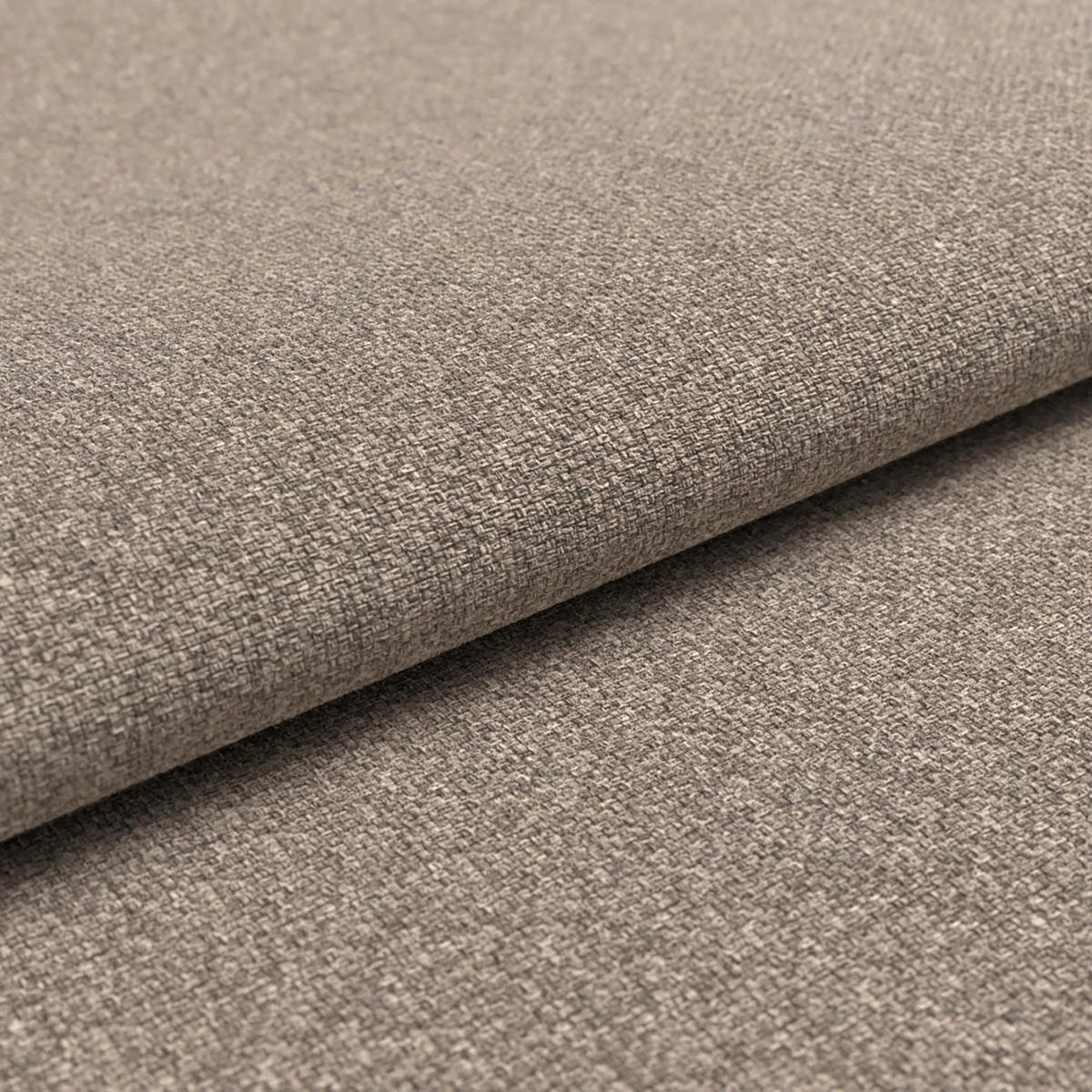 3-SITZER-SOFA Flachgewebe Taupe  - Taupe/Alufarben, MODERN, Textil/Metall (196/103/89cm) - Pure Home Comfort