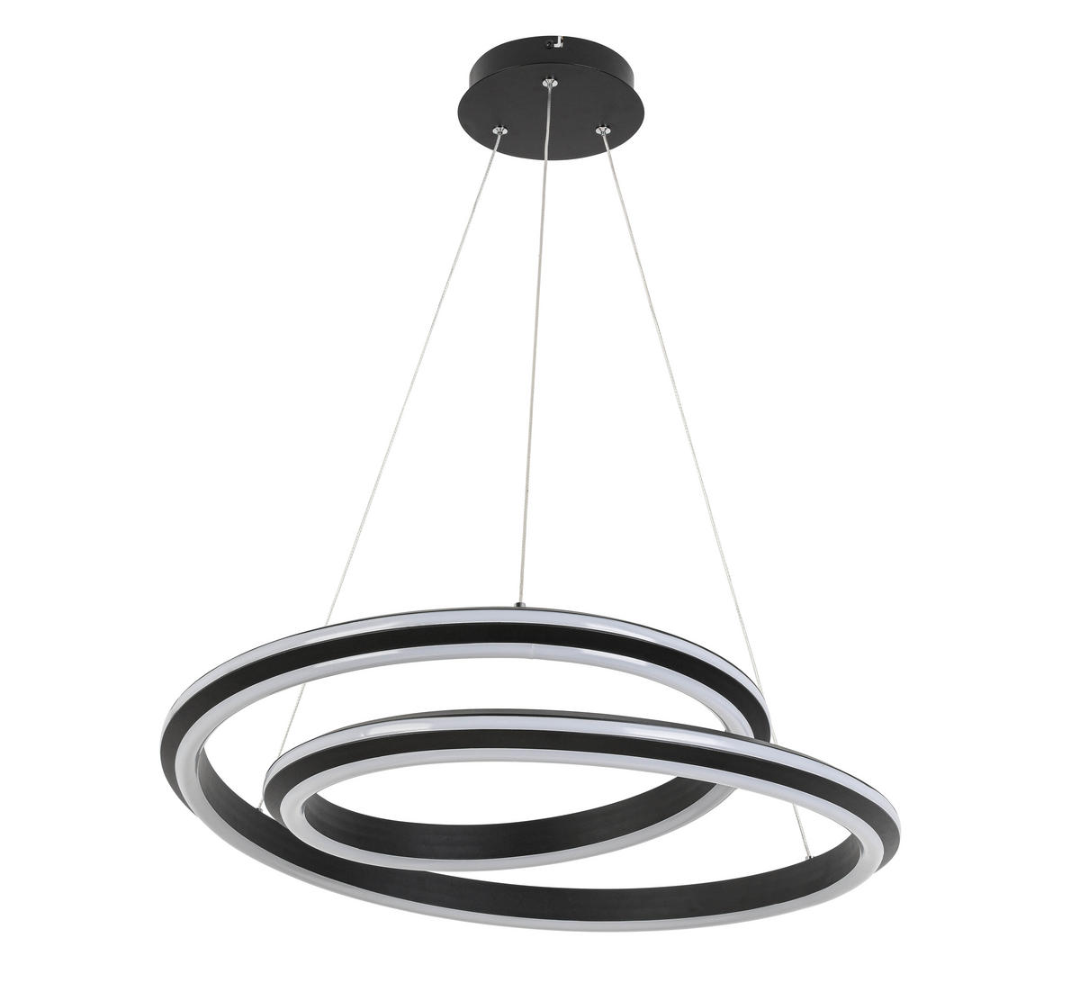 LED-HÄNGELEUCHTE 60/120 cm  - Schwarz, Basics, Kunststoff/Metall (60/120cm) - Novel