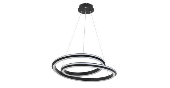 LED-HÄNGELEUCHTE 60/120 cm - Schwarz, Basics, Kunststoff/Metall (60/120cm) - Novel