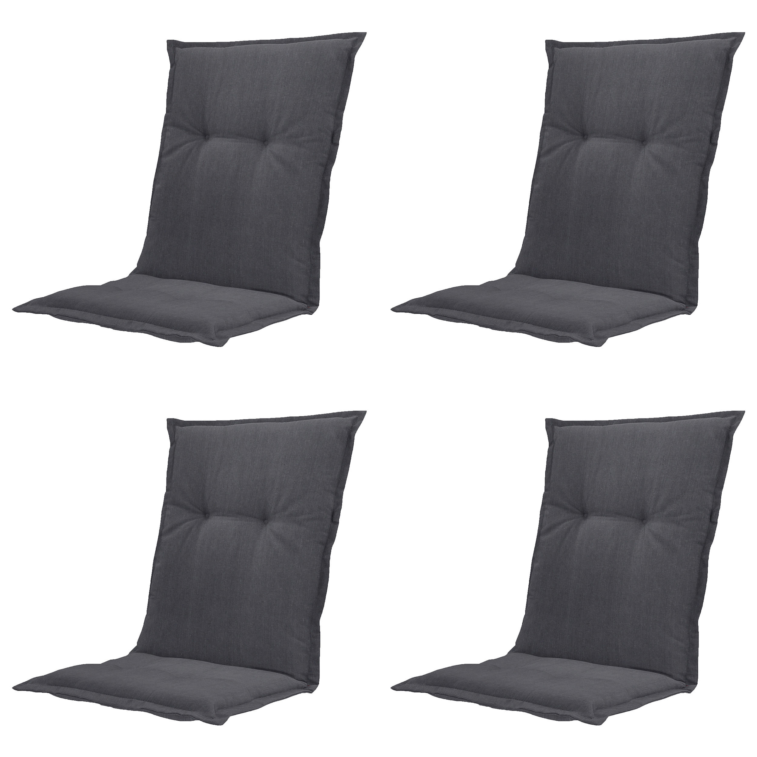 SESSELAUFLAGE in Schwarz  - Schwarz, MODERN, Textil (50/2/105cm) - Gardenson