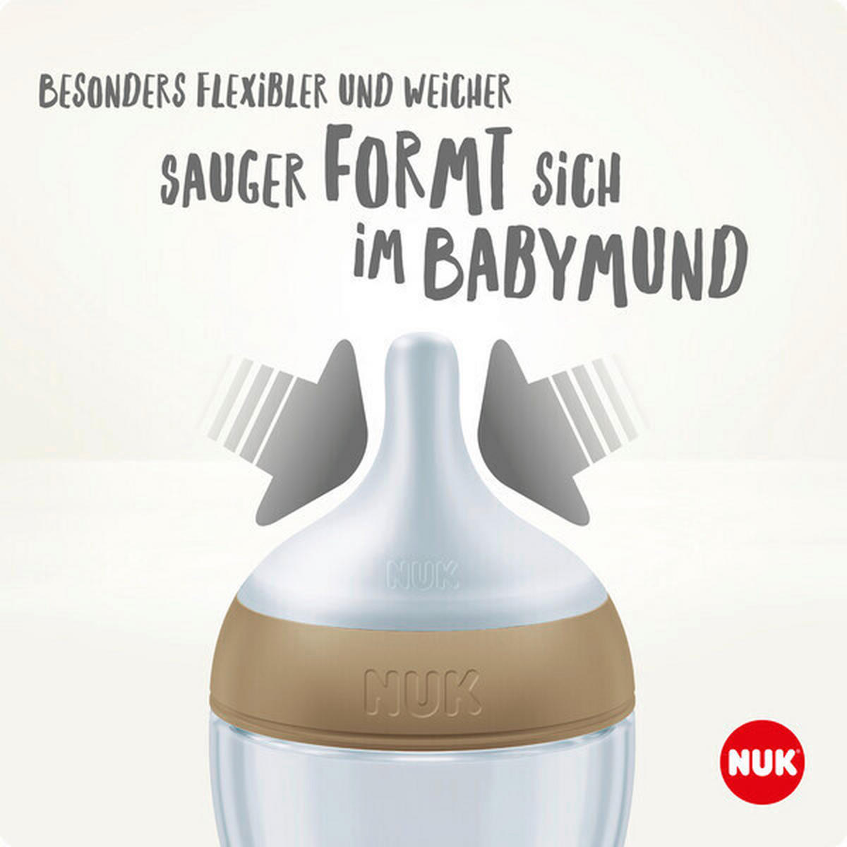 BABYFLASCHE Perfect Match 260 ml  - Transparent/Multicolor, Basics, Kunststoff (7,2/7,2/21,2cm) - NUK