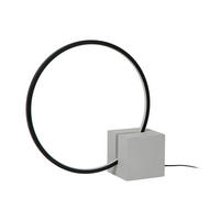LED-TISCHLEUCHTE 32/10/32 cm   - Schwarz/Grau, KONVENTIONELL, Metall (32/10/32cm) - Lucide