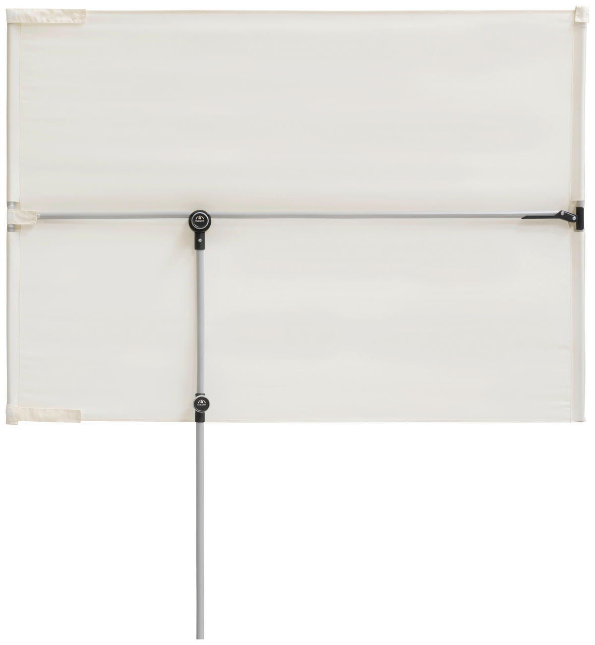 SENČNIK - barve aluminija/naravne barve, Design, kovina/tekstil (180/130cm) - Doppler