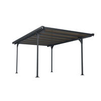 CARPORT - Anthrazit/Bronzefarben, Basics, Kunststoff/Metall (218/297/500cm)