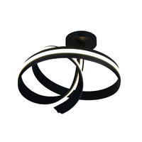 LED-DECKENLEUCHTE 70/55 cm    - Schwarz/Weiß, Design, Kunststoff/Metall (70/55cm) - Cinque