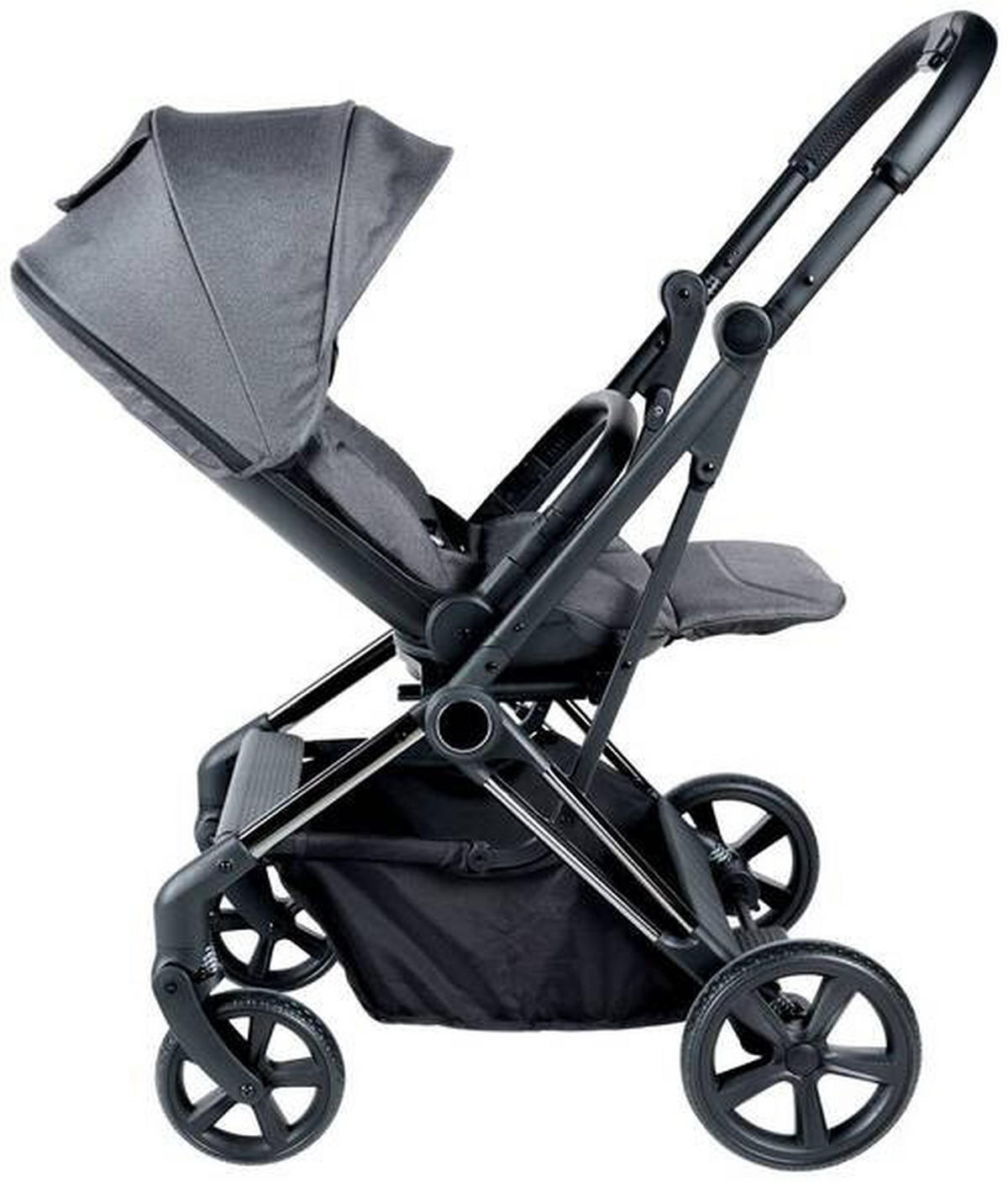 KIŠOBRAN KOLICA  TWIRL  - siva/crna, Trendi, tekstil/metal (75/55/105cm) - Jimmylee