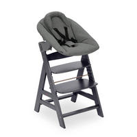 HOCHSTUHL-SET Alpha Newborn Set Anthrazit Grey  - Anthrazit, Basics, Holz/Textil (65/93,5/49cm) - Hauck