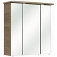 SPIEGELSCHRANK 65/72/20 cm  - Eichefarben/Silberfarben, Basics, Glas/Holzwerkstoff (65/72/20cm) - Carryhome