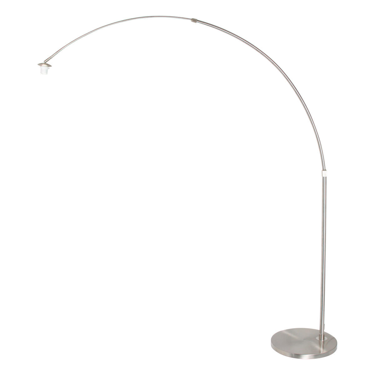 BOGENLEUCHTE 45/240 cm    - Edelstahlfarben, KONVENTIONELL, Metall (45/240cm)