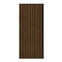 AKUSTIKPANEEL Zebrano foliert 57.25/1.9/119 cm  - Braun, KONVENTIONELL, Holzwerkstoff/Textil (57.25/1.9/119cm)