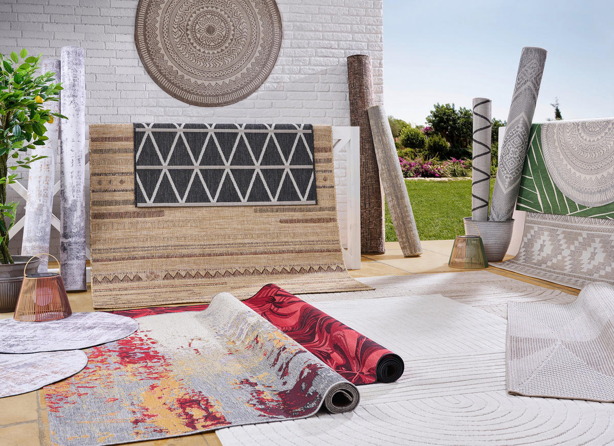 Covor Pentru Exterior  BOHO  - maro, Basics, textil (120/170cm) - Ambia Garden