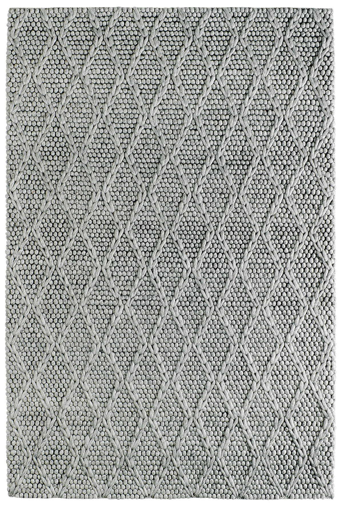 HANDWEBTEPPICH 80/150 cm  - Silberfarben, Design, Textil (80/150cm) - Linea Natura