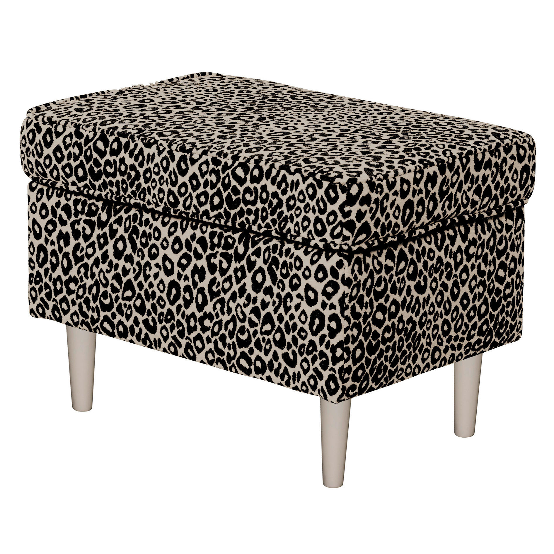 HOCKER in Textil Braun, Schwarz  - Kaschmir/Schwarz, MODERN, Holz/Textil (63/43/42cm) - MID.YOU