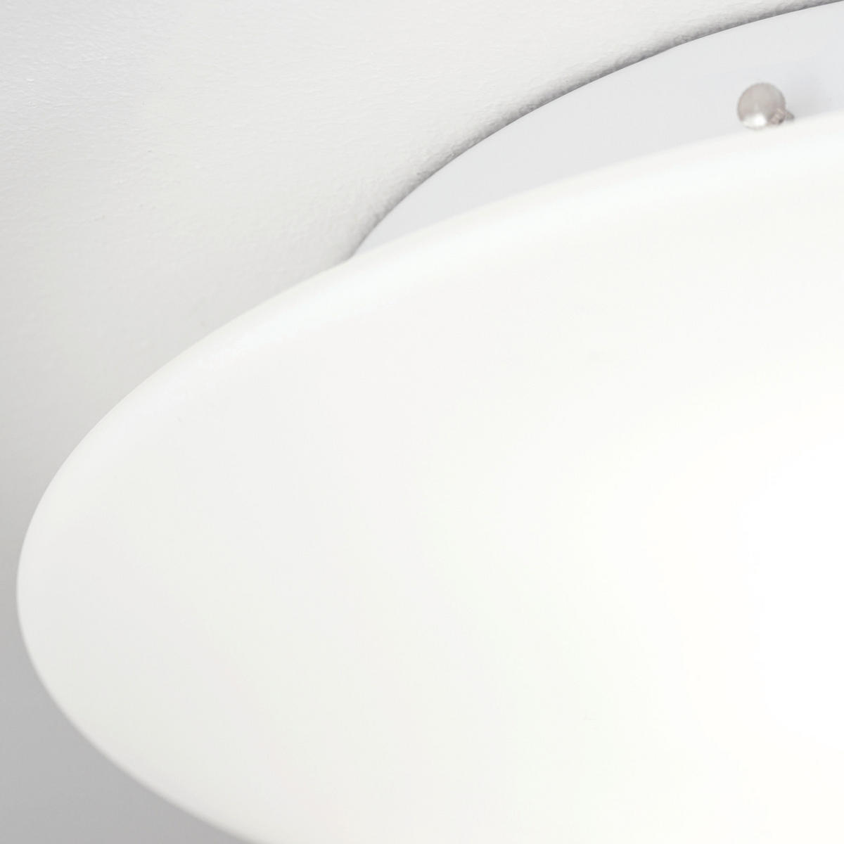 DECKENLEUCHTE Alba 30/10 cm   - Weiß, Basics, Glas/Metall (30/10cm)