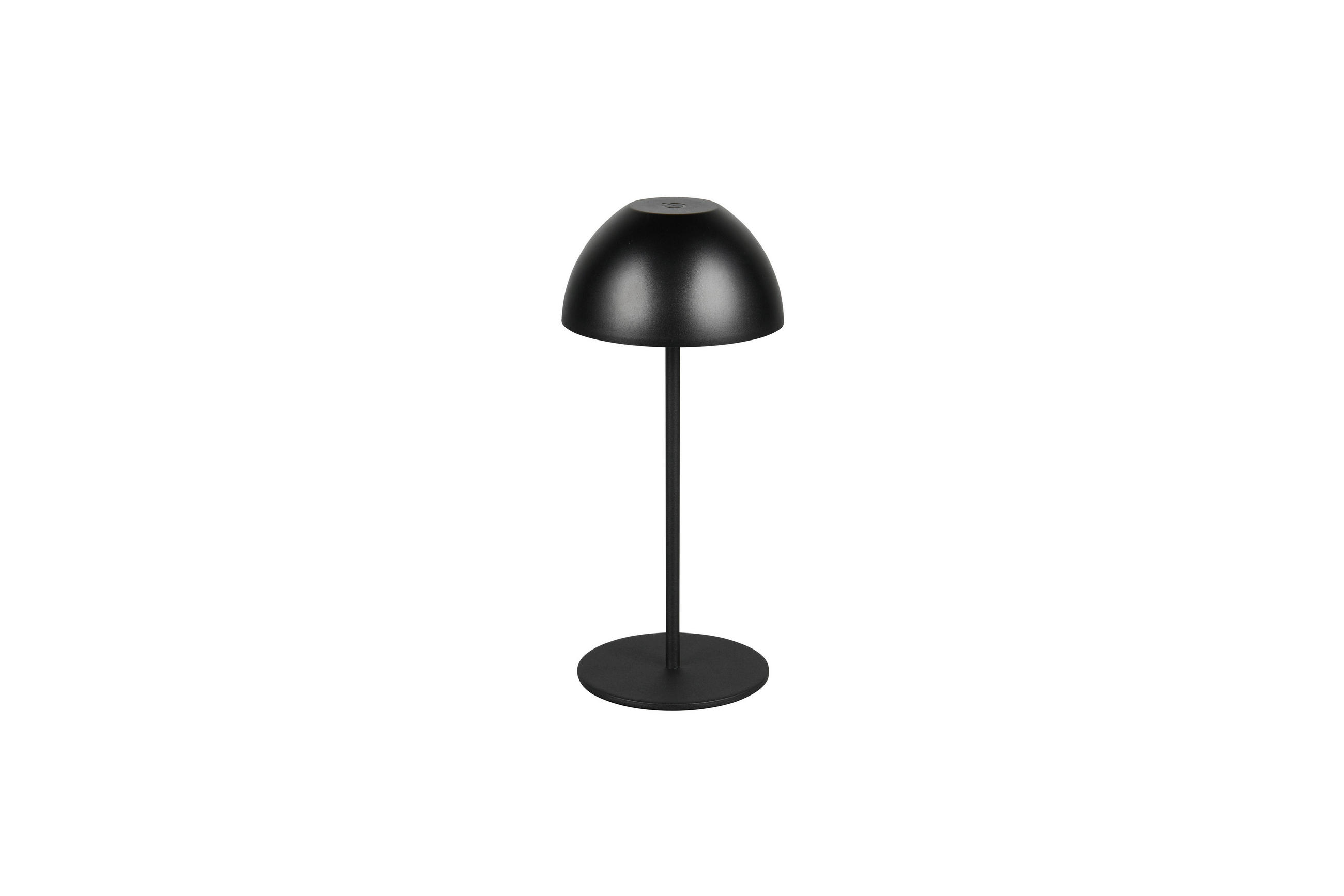 AKKU-TISCHLEUCHTE 9/20 cm  - Schwarz, Trend, Kunststoff (9/20cm)