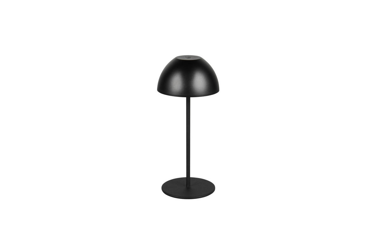 AKKU-TISCHLEUCHTE 9/20 cm   - Schwarz, Trend, Kunststoff (9/20cm)