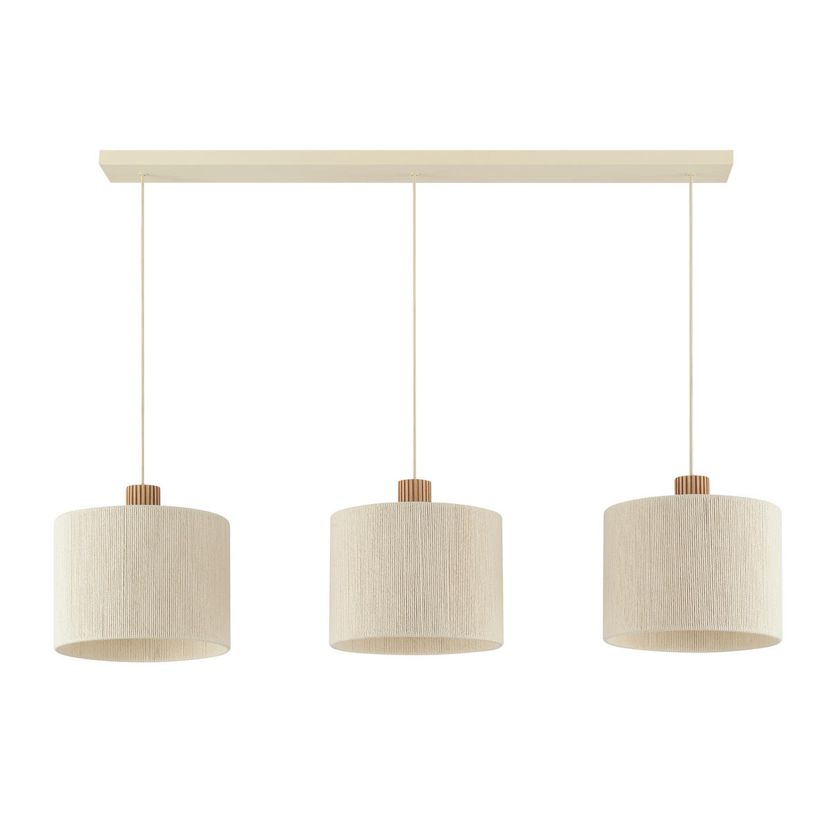 HÄNGELEUCHTE ARLO 120/150/28 cm  - Beigebraun/Braun, Natur, Holz/Textil (120/150/28cm) - Brilliant