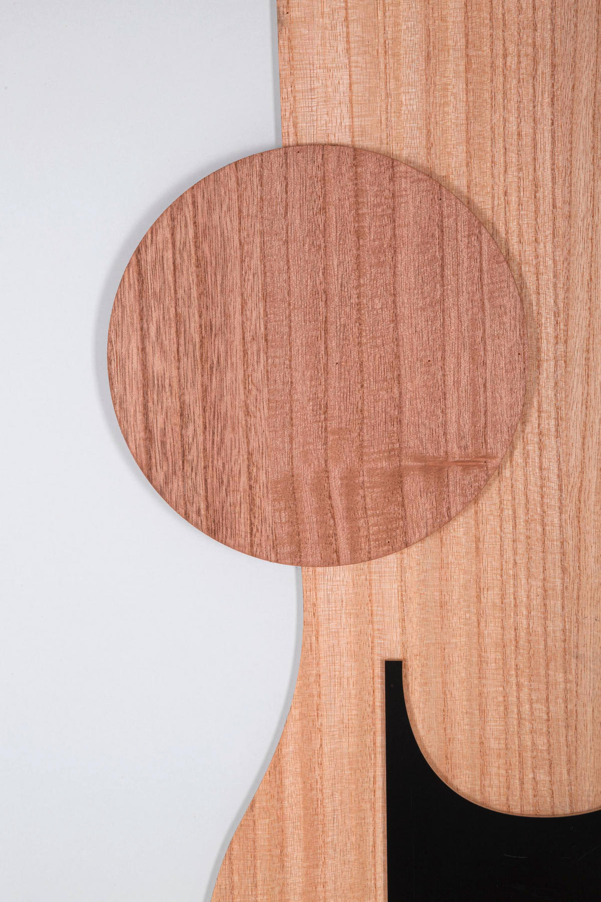 WANDDEKO  60/80/2 cm   - Schwarz/Naturfarben, Basics, Holzwerkstoff (60/80/2cm)