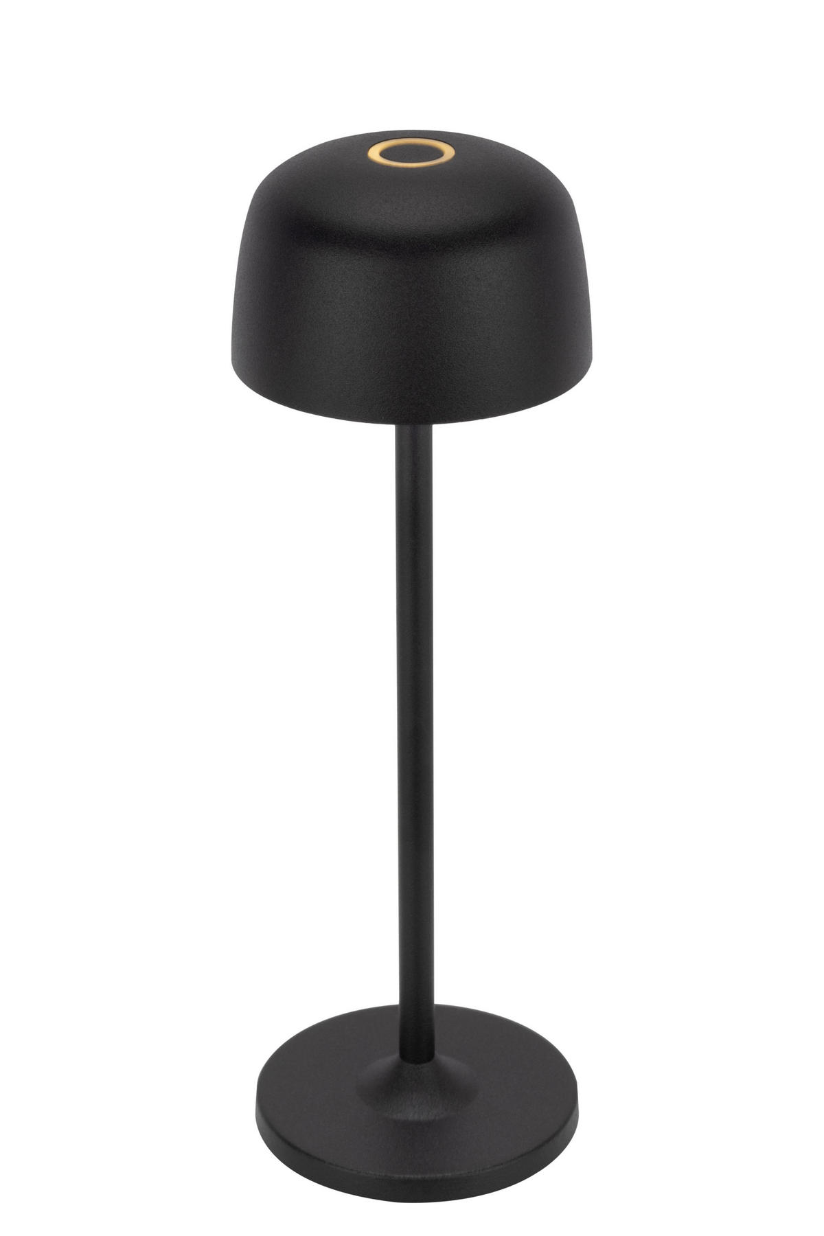 STOLNÍ LAMPA NA BATERIE 7,6/24 cm - černá/průhledné, Design, kov/plast (7,6/24cm) - Novel