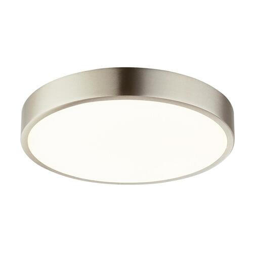 PLAFONIERĂ CU LED - culoare nichel, Basics, plastic/metal (17/2.6cm)
