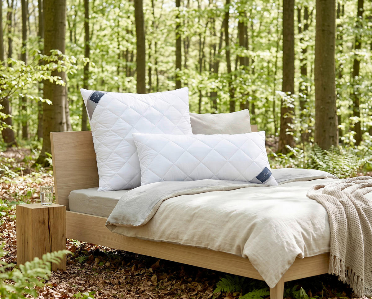 KOPFPOLSTER 40/80 cm Polyester, Lyocell  - Weiß, Basics, Textil (40/80cm) - Billerbeck