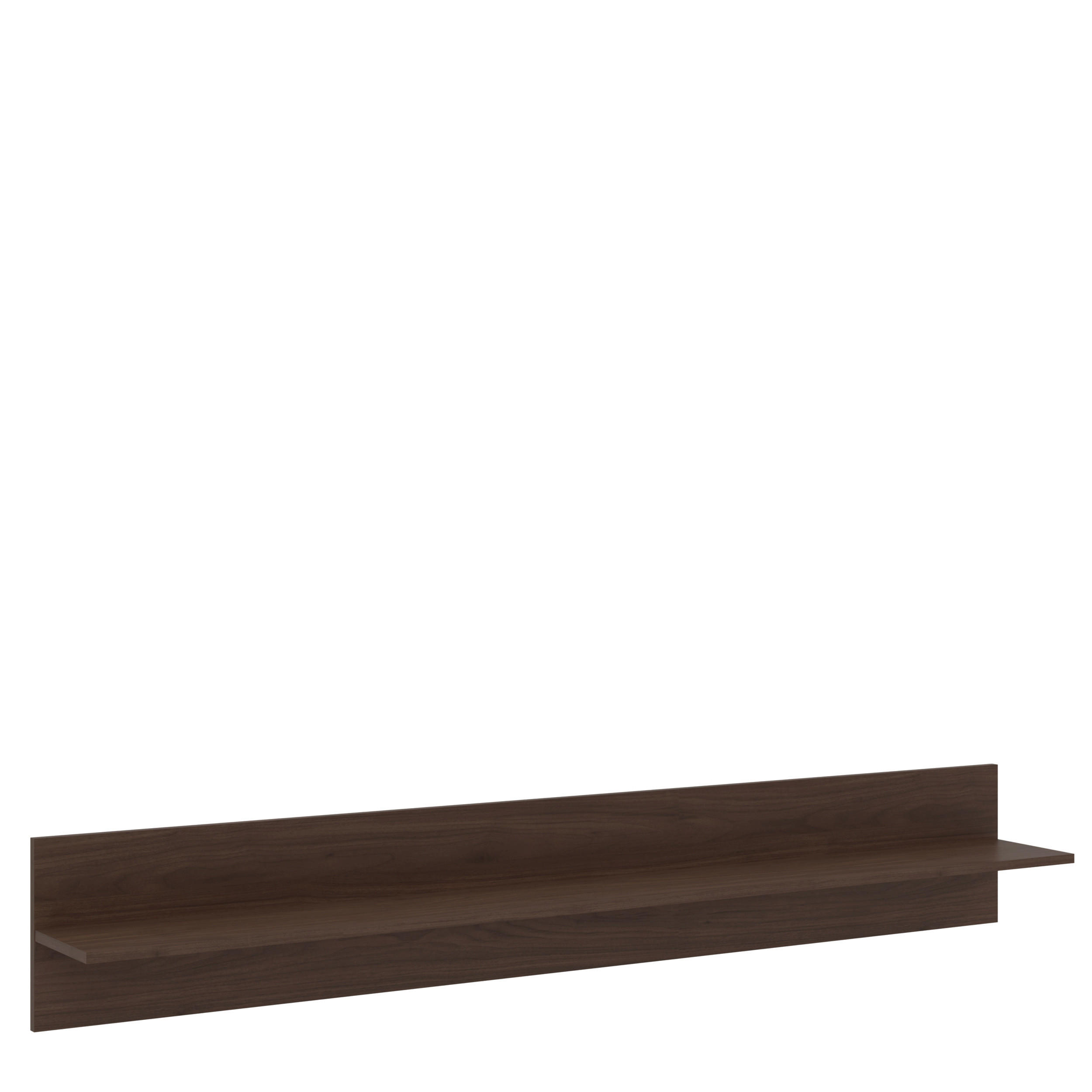 WANDBOARD Holzwerkstoff Walnussfarben  - Walnussfarben, Design, Holzwerkstoff (180/28/21,6cm) - MID.YOU