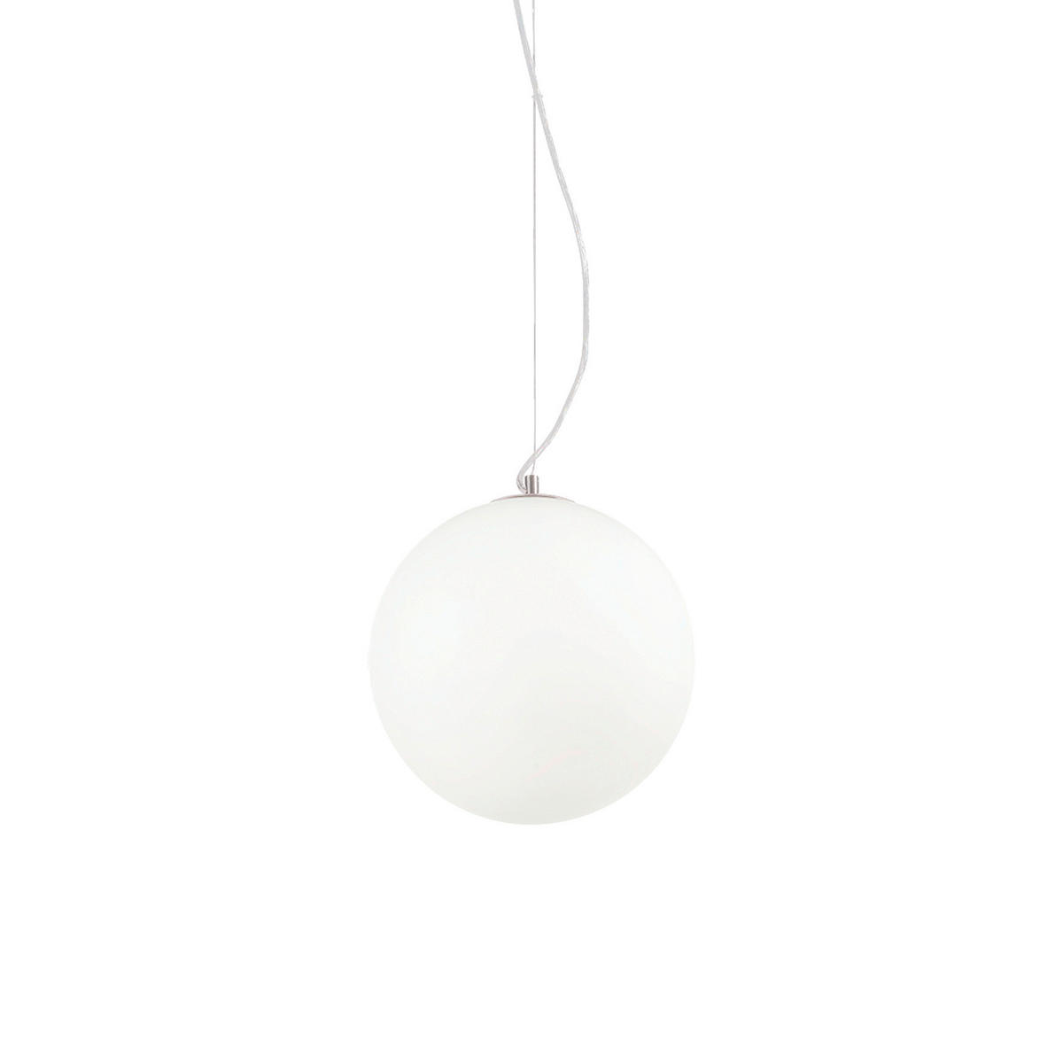 HÄNGELEUCHTE 30/55/230 cm  - Weiß, KONVENTIONELL, Glas (30/55/230cm) - Ideal Lux