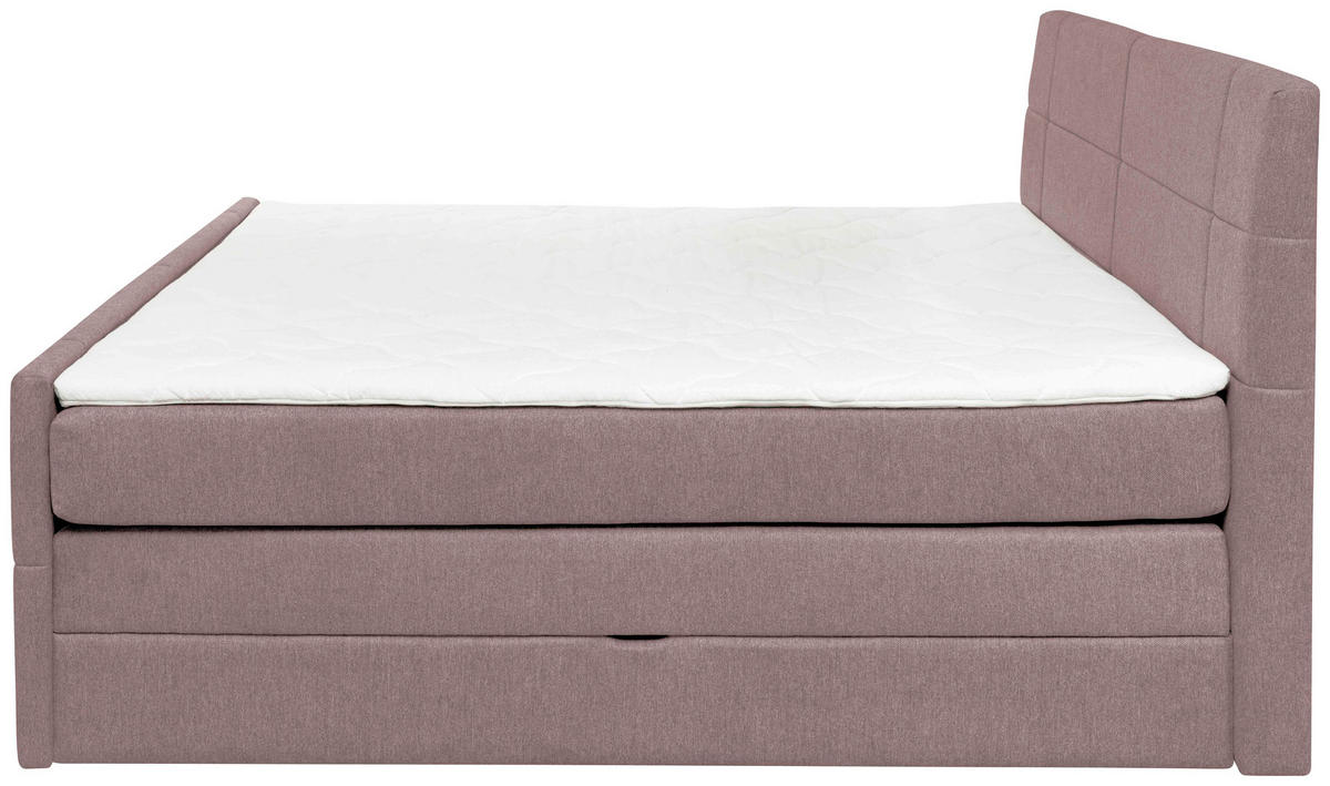 BOXSPRINGBETT 180/200 cm  in Altrosa  - Altrosa, KONVENTIONELL, Textil (180/200cm) - Carryhome