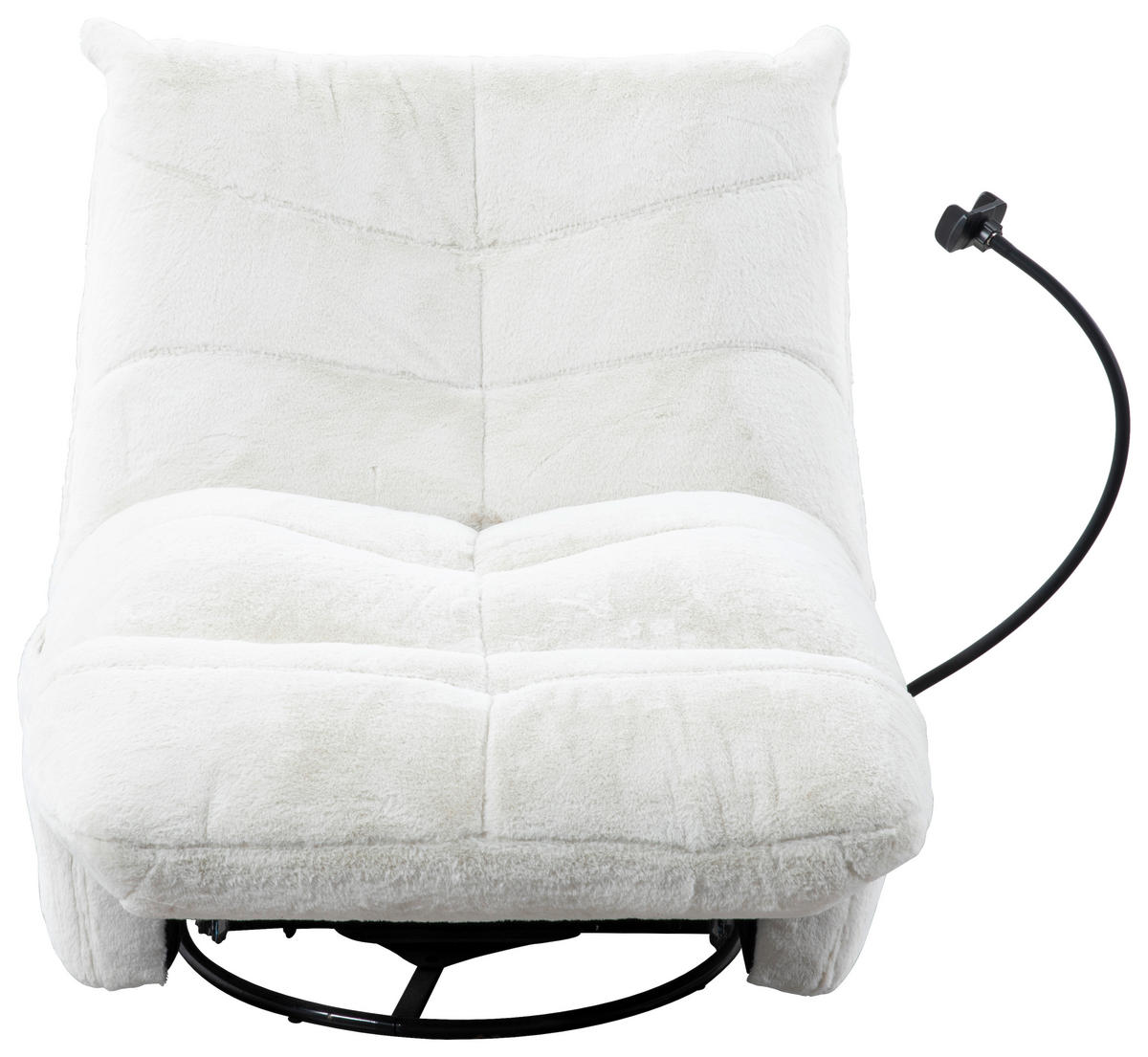 GUNGSTOL i vävt tyg cremefärgad  - svart/cremefärgad, Modern, metall/textil (91,4/92,7/107,9cm) - Livetastic