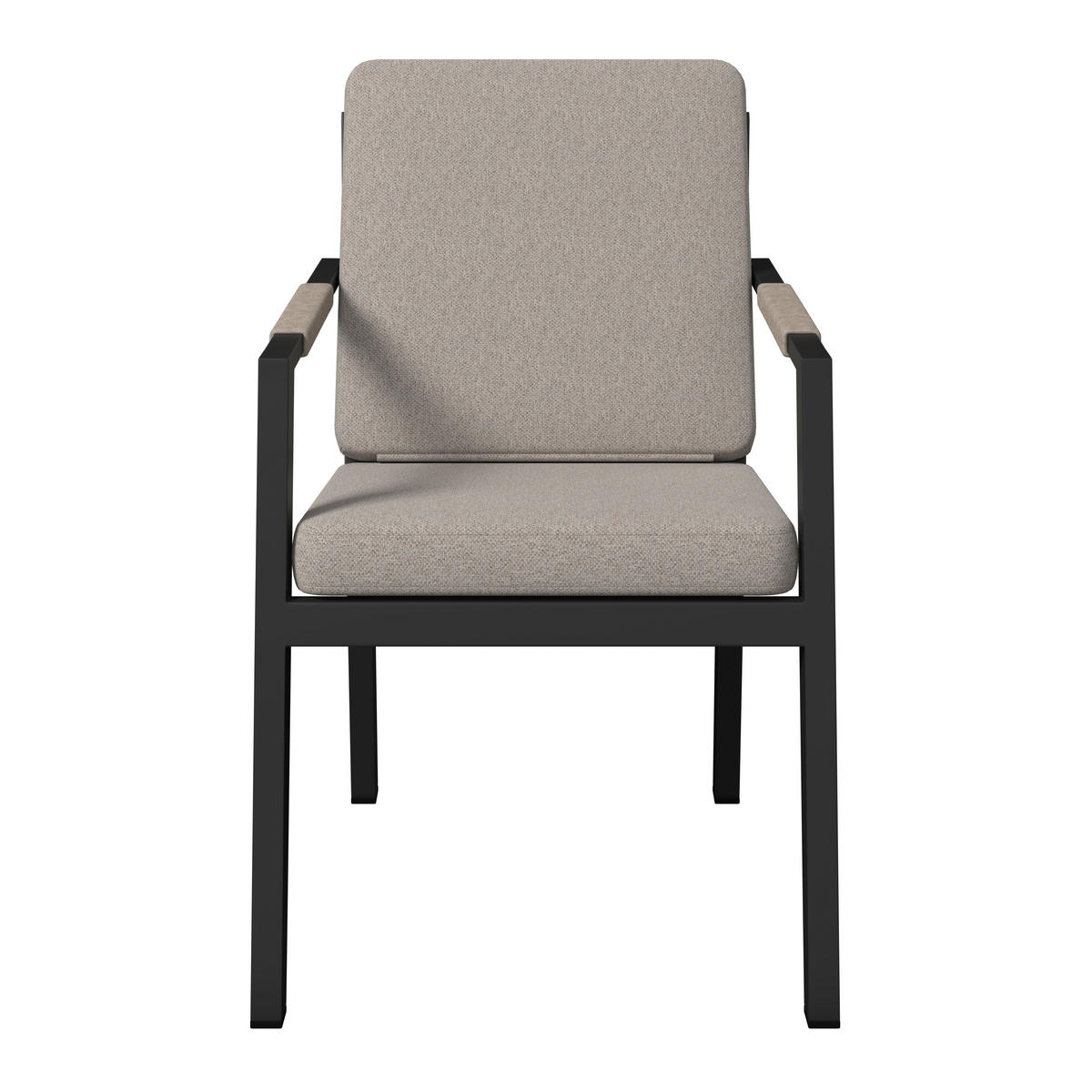 KERTI KAROSSZÉK fém, műanyag, textil antracit, szürke, világosszürke  - világosszürke/antracit, Design, műanyag/textil (56/82/70cm) - Amatio