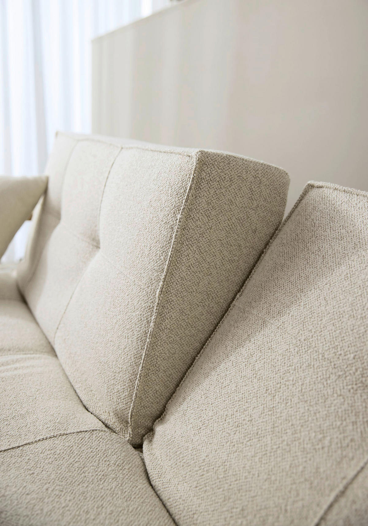 SCHLAFSOFA Flachgewebe Naturfarben  - Eichefarben/Naturfarben, Design, Holz/Textil (232/80/99cm) - Innovation