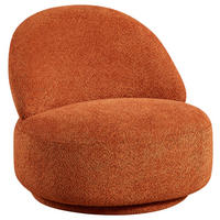 SESSEL in Bouclé Rostfarben  - Rostfarben, Design, Holz/Textil (76/74/82cm) - Carryhome