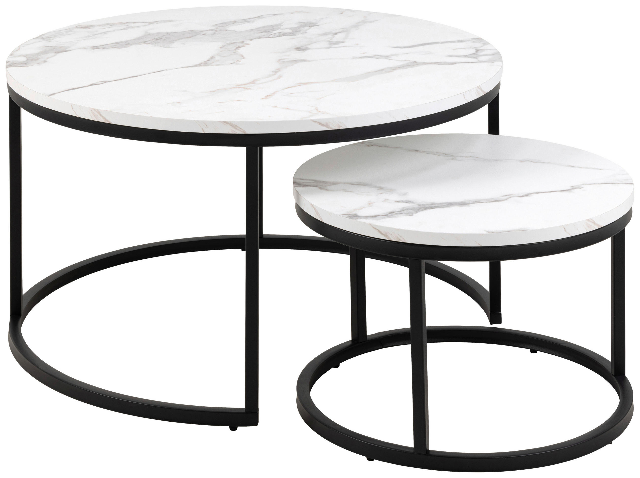 Măsuță De Cafea din metal, material pe bază de lemn, 80/80/45 cm