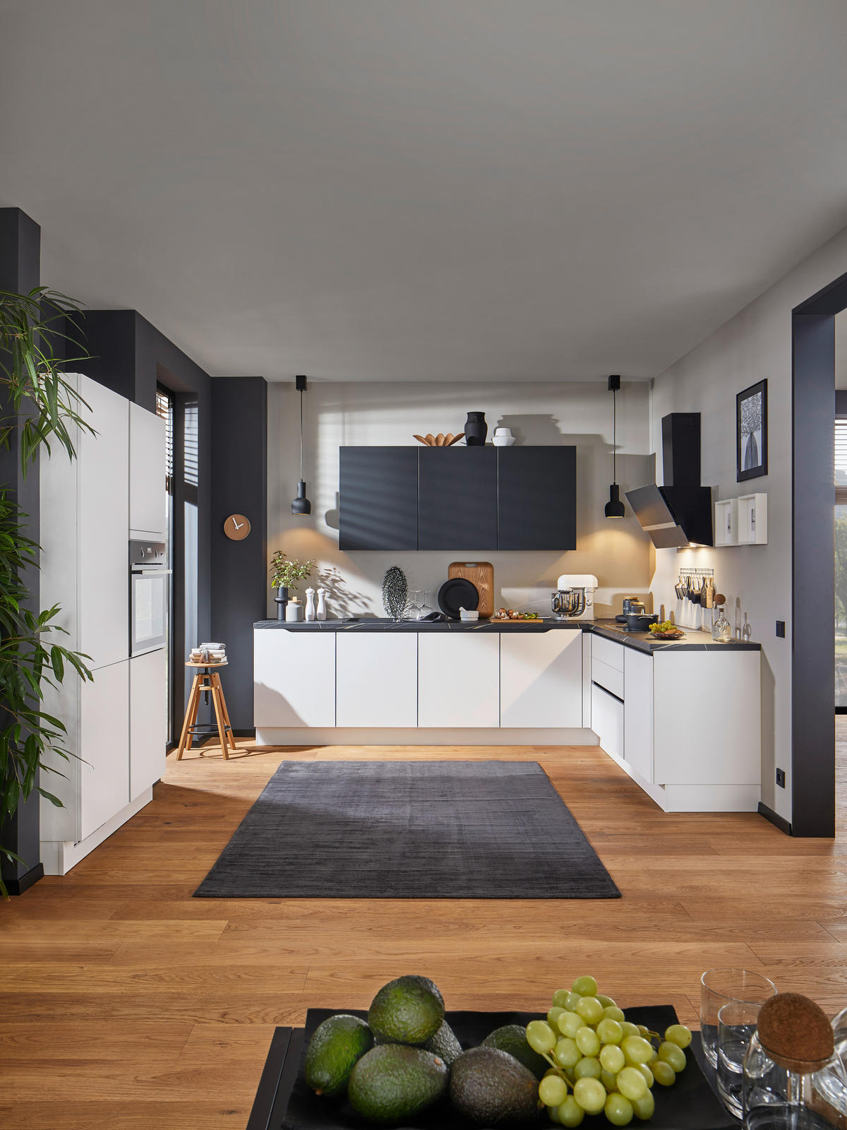 EINBAUKÜCHE   - Weiss, Design, Holzwerkstoff - Celina
