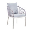 GARTENSESSEL - Hellgrau/Alufarben, Design, Textil/Metall (56/87/63cm)