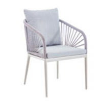 GARTENSESSEL - Hellgrau/Alufarben, Design, Textil/Metall (56/87/63cm)