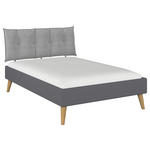 BETT 140/200 cm  in Grau  - Wildeiche/Grau, Design, Holz/Holzwerkstoff (140/200cm) - Carryhome