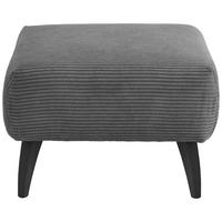 HOCKER in Holz, Textil Grau  - Schwarz/Grau, Modern, Holz/Textil (66/44/66cm) - MID.YOU