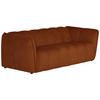 3-SITZER-SOFA LIVOLI in Chenille Rostfarben  - Rostfarben/Schwarz, Design, Kunststoff/Textil (217/70/94cm) - MID.YOU