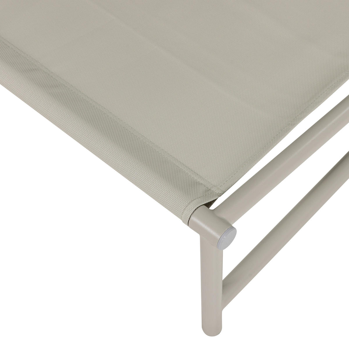 GARTENSESSEL Metall, Textil Weiß, Sandfarben  - Sandfarben/Weiß, MODERN, Textil/Metall (82/75/75cm) - Livetastic