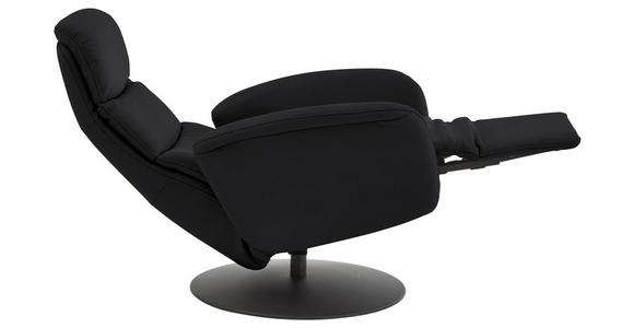 RELAXSESSEL in Leder Schwarz  - Schwarz, Design, Leder/Metall (76/108/86cm) - Dieter Knoll