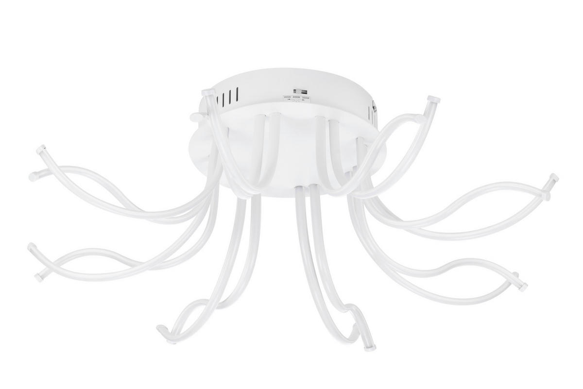 LED-DECKENLEUCHTE Dofida 58/20 cm  - Weiß, Design, Kunststoff/Metall (58/20cm) - Novel