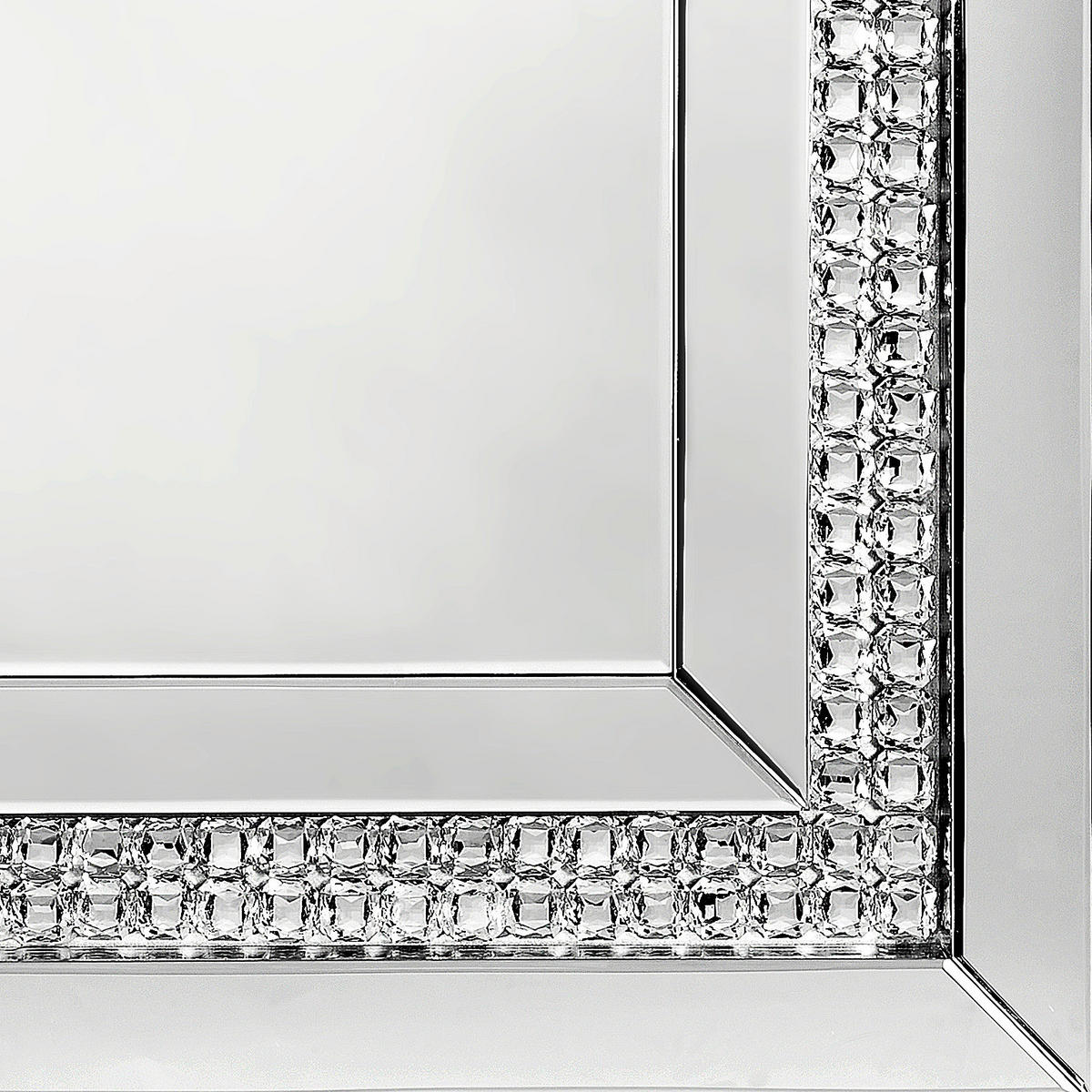 FALI TÜKÖR 80/120/4,5 cm    - ezüst, Lifestyle, faalapú anyag/Üveg (80/120/4,5cm) - Xora
