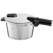 SCHNELLKOCHTOPF Edelstahl 4,5 L - Silberfarben, Basics, Metall (4.5l) - Fissler