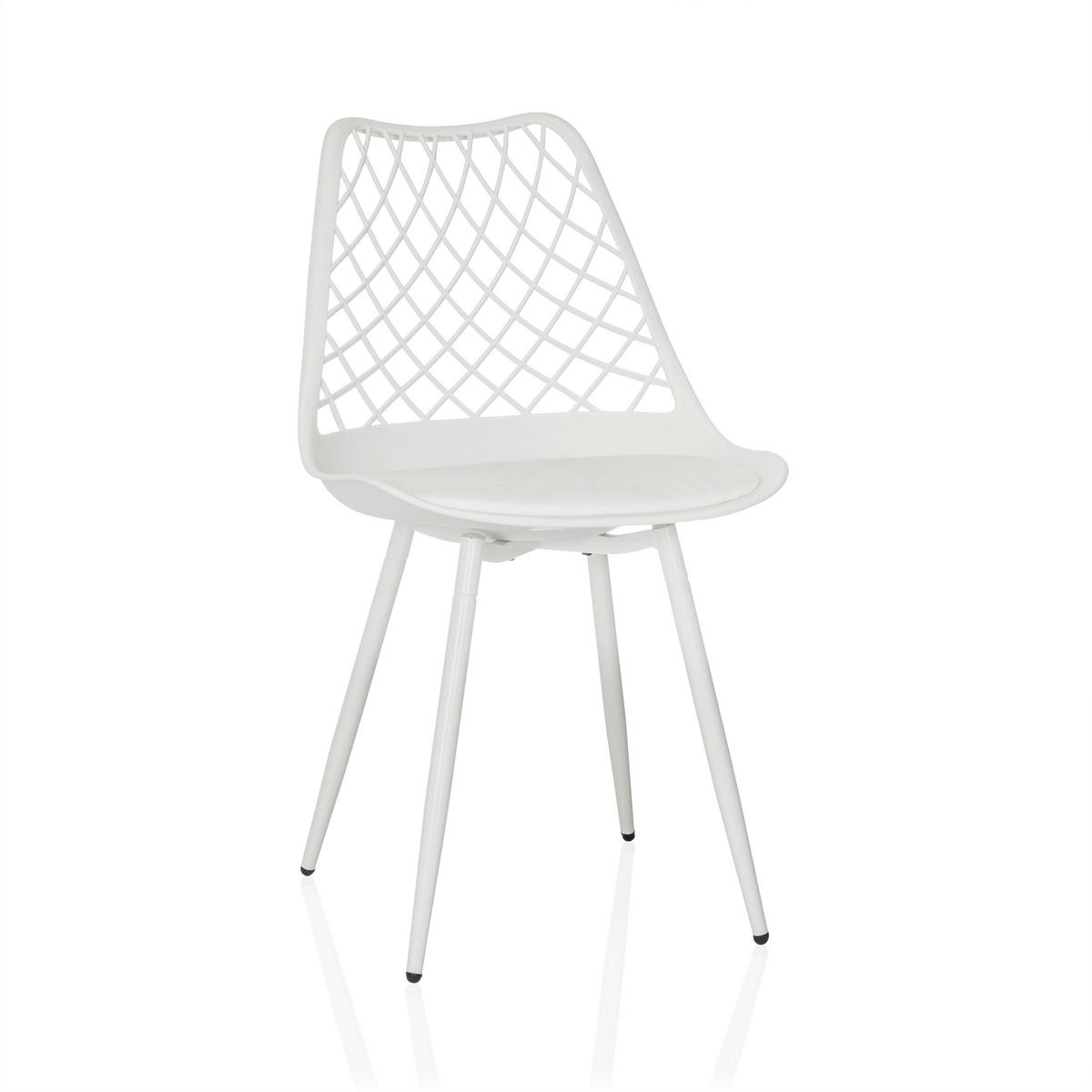 GARTENSTUHL Weiß  - Weiß, MODERN, Kunststoff/Metall (48/83/57cm) - MID.YOU