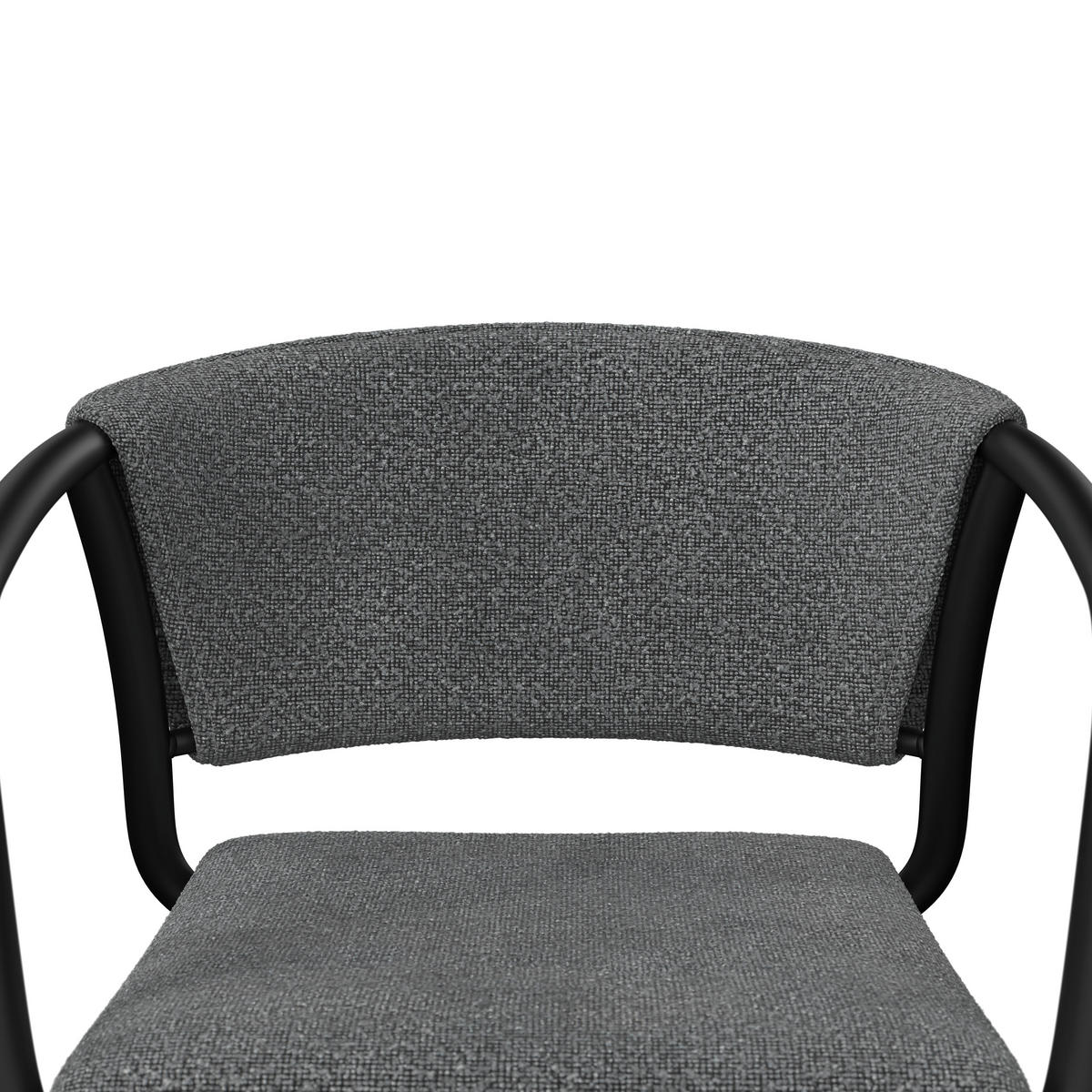 GARTENSESSEL - Anthrazit/Hellgrau, MODERN, Textil/Metall (62/74.5/53.5cm) - Amatio