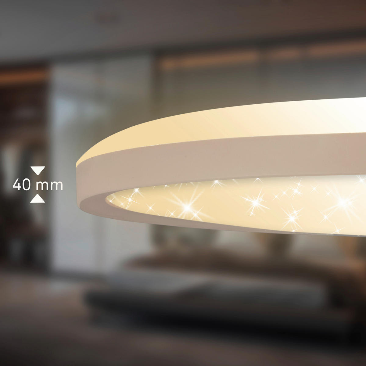 LED-PANEEL Slim 29,3/4,0 cm   - Beige, MODERN, Kunststoff (29,3/4,0cm)