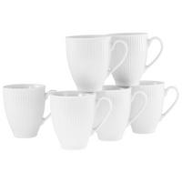 KAFFEEBECHERSET Valencia 6-teilig  - Weiß, Design, Keramik - Creatable