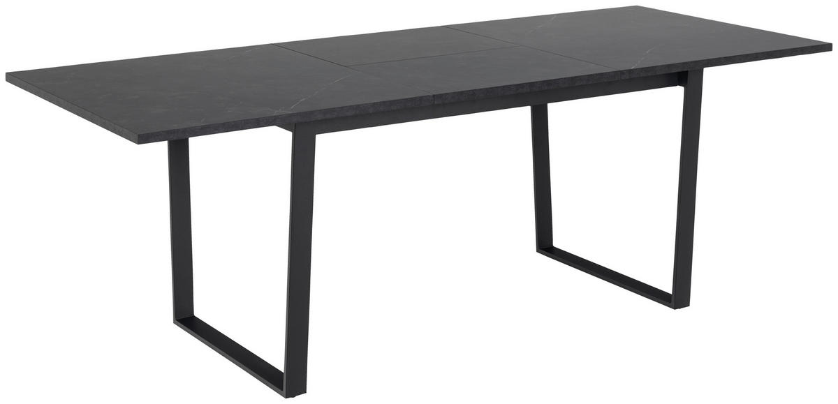 JEDÁLENSKÝ STÔL, čierna, 160/90/75 cm - čierna, Design, kov/kompozitné drevo (160/90/75cm) - MID.YOU