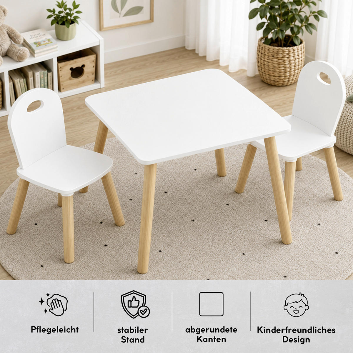 KINDERSITZGRUPPE Kesper 1771213 Weiß  - Weiß, MODERN, Holzwerkstoff - Kesper